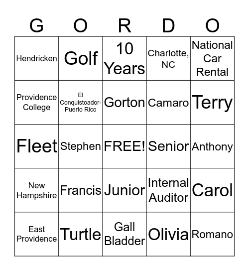 Happy 50th  Bingo Card