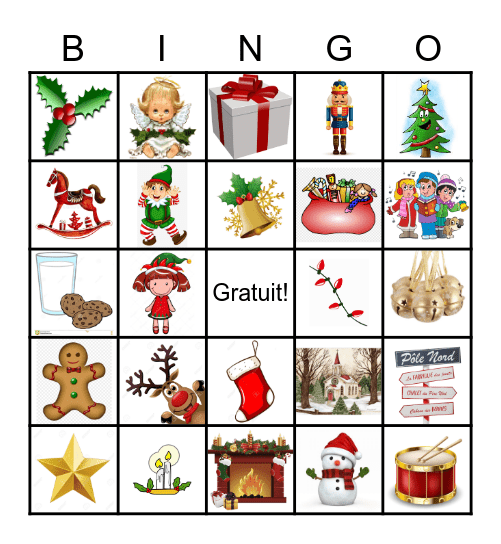 Noël 2021 Bingo Card