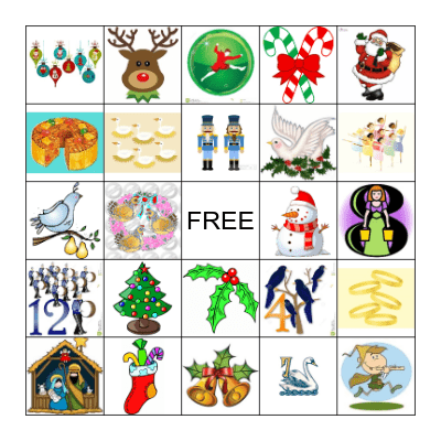 Holiday Bingo Card