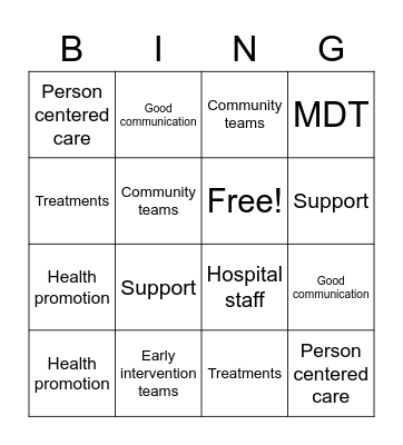 Unit 20 key terms Bingo Card