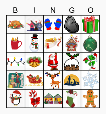 Merry christmas Bingo Card