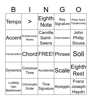 Trimester 3 Review Bingo Card