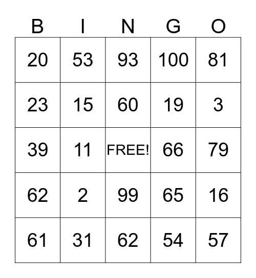 American Tutoring Program, Agadir Bingo Card