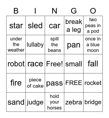 CHRISTMAS Bingo Card