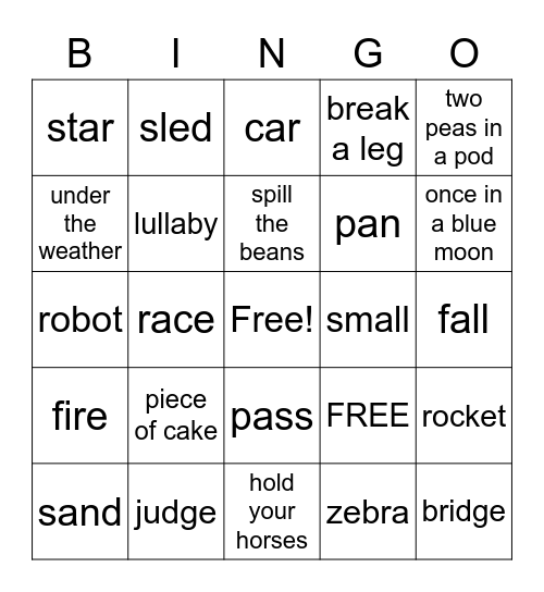 CHRISTMAS Bingo Card