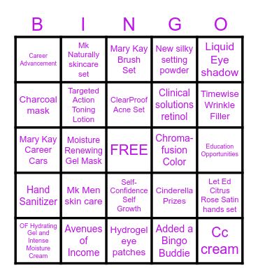 Girlfriends Happy Hour Bingo Card