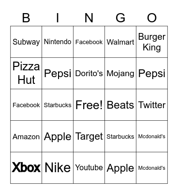 Logos Bingo Card