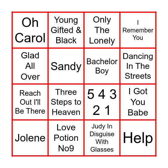 Card 3 Bingo Card