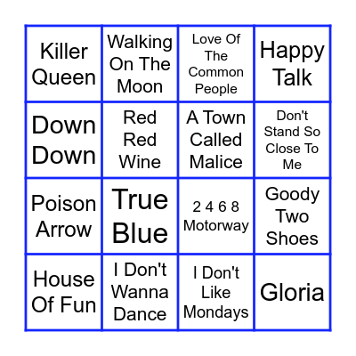 Card 5 Bingo Card