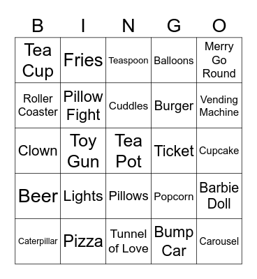 Slumber Wonder Bingoer Bingo Card