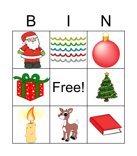 Christmas Bingo! Bingo Card