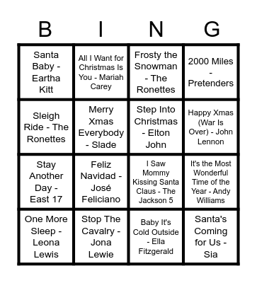 R&R Bingo - Christmas Edition Bingo Card