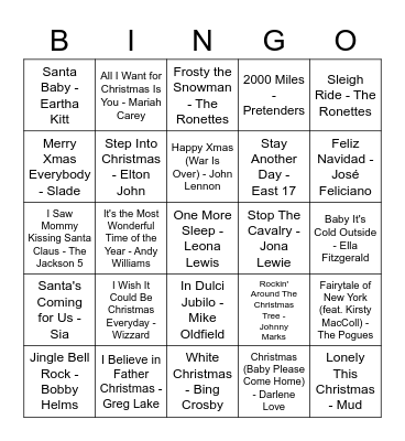 R&R Bingo - Christmas Edition Bingo Card