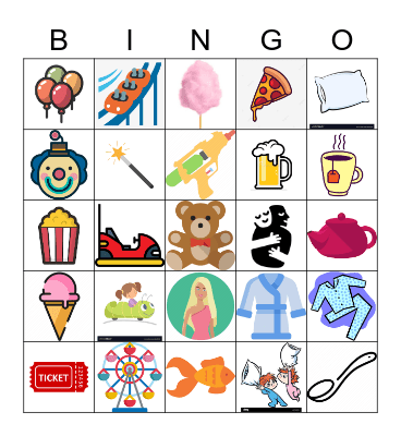 Slumber Wonderland 1 Bingo Card