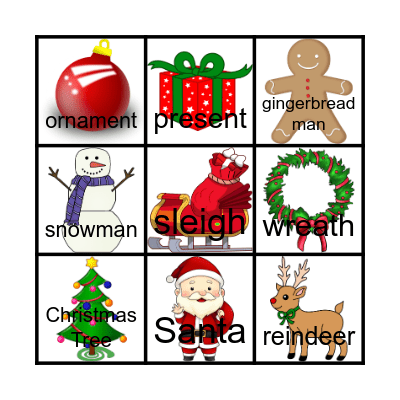 CHRISTMAS BINGO Card