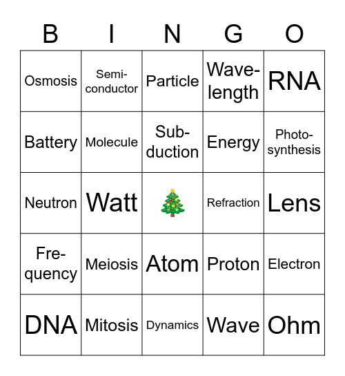 XMAS BINGO! Bingo Card