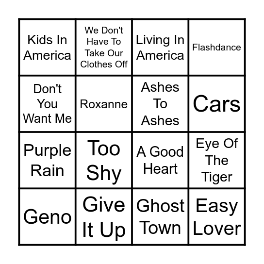 CARD 1 Bingo Card