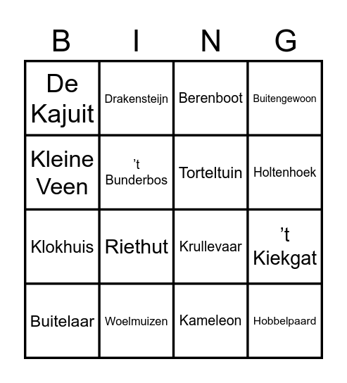 2. SKID - Kinderen door Kinderen Bingo Card