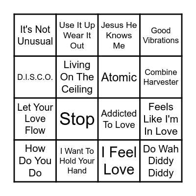 CARD 2 Bingo Card
