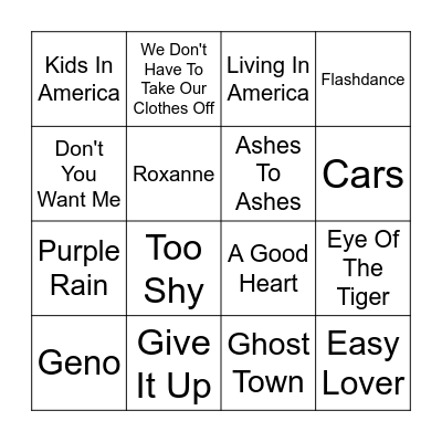 CARD 1 Bingo Card