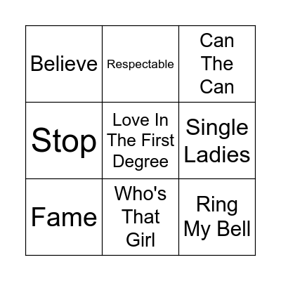 CARD 6 Bingo Card