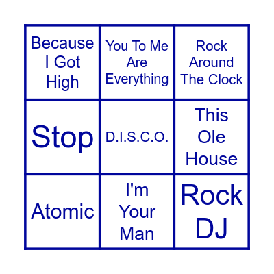 PARTY TIME Bingo Card