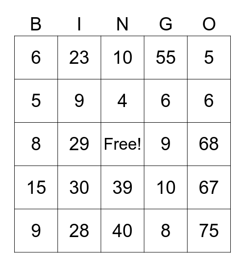 number bingo 1 10 bingo card