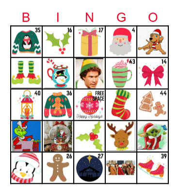 HOLIDAY BINGO Card