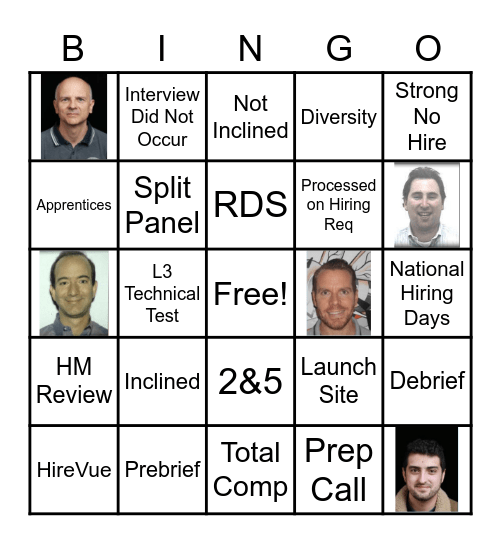 RME Bingo Card