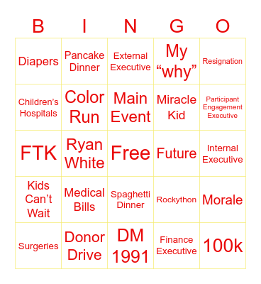 Rockython Bingo Card