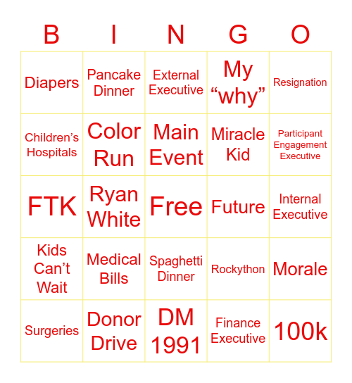 Rockython Bingo Card