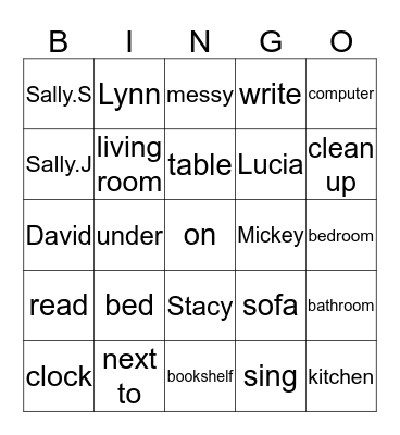 Bison's Bingo! Bingo Card