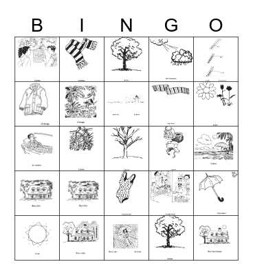 unidad 3 etapa 3 vocabulario en contexto Bingo Card