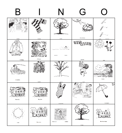 unidad 3 etapa 3 vocabulario en contexto Bingo Card