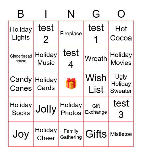 Winter Bingo Card