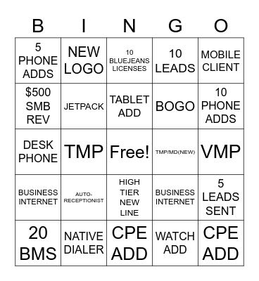 SM-BINGO Card