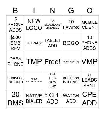 SM-BINGO Card