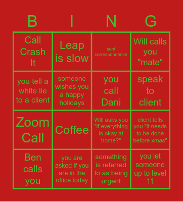 Sayer Jones Bingo Card