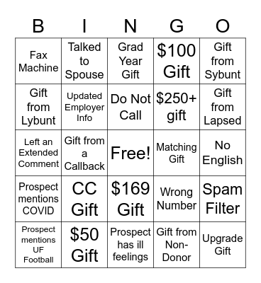Bingo Card