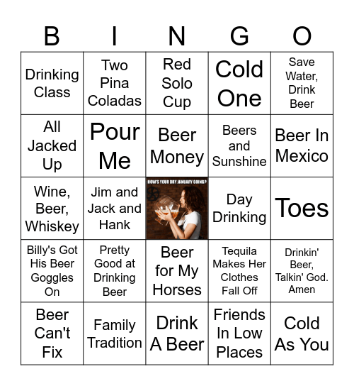 Drink Up Bingo Card