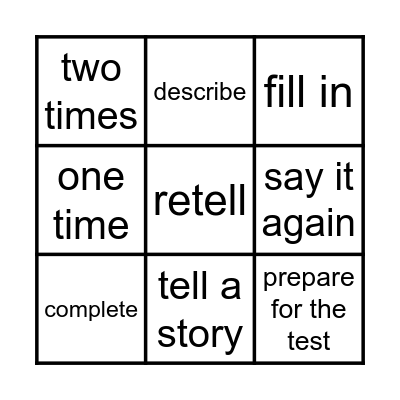 B I N G O Bingo Card