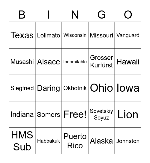 UR Copium Bingo Card