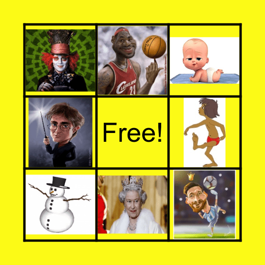 יש לי אין לי Bingo Card