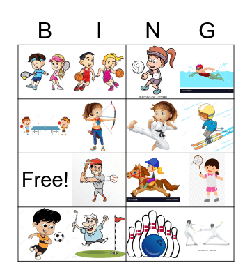 Sports Bingo Card