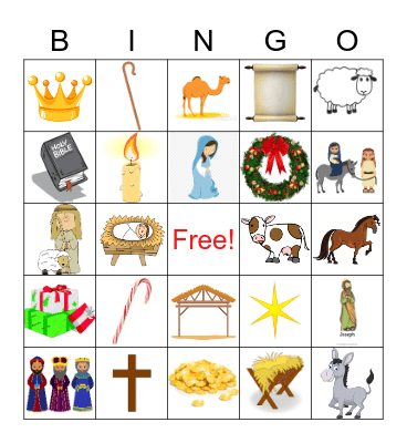 NATIVITY Bingo Card