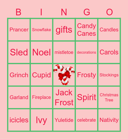 Christmas is Bingo Card