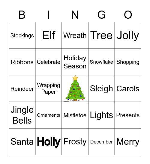 Christmas Bingo Card