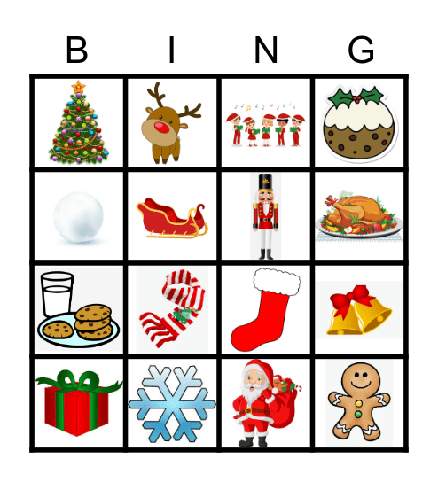 Christmas Bingo Card