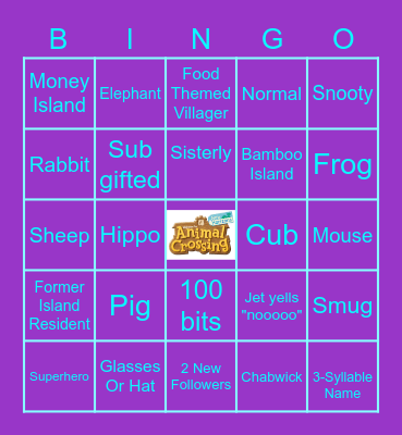 ttv/Jetpackpaul Villager Hunt Bingo Card
