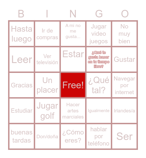 Leann Cotter Bingo Card